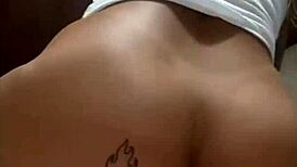 Fiery redhead teases lover on video call before hubby takes her tight ass