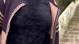 PATRICINHA WITH PINK PUSSY HIKES HILL CRAVING WILD OUTDOOR FUCK!!