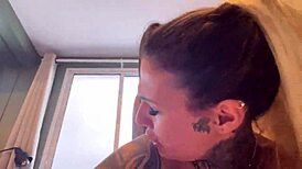 that hot fuck with her steamy wet pussy sucking cock ready to explode