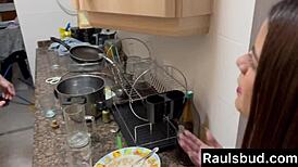 first time dp, two cocks stretch my tight latina pussy wide?