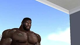 huge black hunk clinton mcdonald trains wife on monster cock