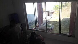 Deaf Cuckold Washes Dishes as Busty Latina Wife Takes BBC Bareback in Kitchen