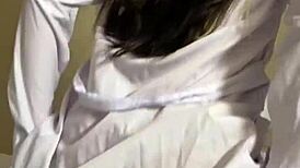 Colegiala 18 undresses for teacher she's failing he takes advantage fucks her hard she screams profe it hurts pleasure!