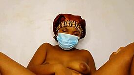 She's shoving plastic bottle deep in vagina masturbating wildly 😲💦🔥