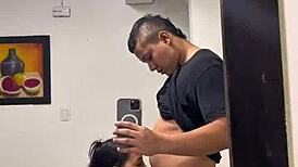 mi cuñada le quedó gustando las folladas en la cocina con su gran culo latino
