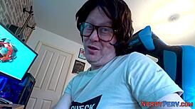 newbie leeds nerd tricked into first time oral and facial by british amateur