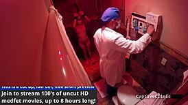 i can't believe lilith rose spreads her shaved latina pussy backstage in handcuffs