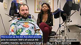 minnie rose takes massive cum blast on face after deep pov blowjob