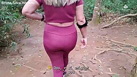 we found perfect stud on trail, he fucked me doggy raw brazilian style