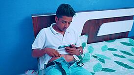 Stepmom fingers wet pussy then begs stepson fuck her hard