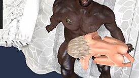 huge black hunk clinton mcdonald trains wife on monster cock
