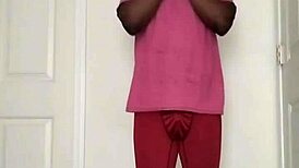 bodybuilder flexes massive chest and abs like living decorations