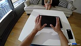 Fuck yes, spy that POV blowjob on Hollie Mack's tight teen tits and pussy!