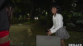 INSANE! Public Pickup Chick Begs for Threesome ASS Pounding Now!