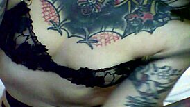 2000s camcorder hookup tape shows Arson Leigh riding big black cock bareback