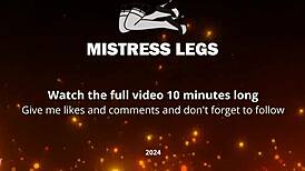 POV Mistress's Massive Ass Facesits While Foot Gags In Skirt