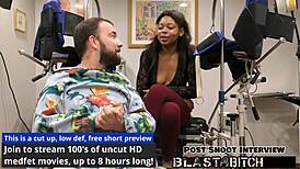 minnie rose takes massive cum blast on face after deep pov blowjob