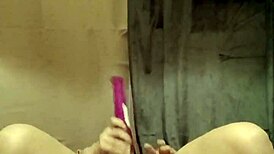 french housewife bound and spanked in pov bdsm session with toys