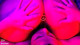 bbw girlfriend spreads toes for foot worship then juicy pussy lick and fuck