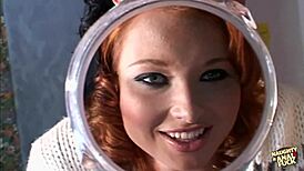 Ginger Vixen Licked Clean Before Asshole Drilled by Lucky Studs Duo!