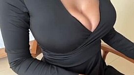 wanna see stepmom caress her huge tits nipples on cam?