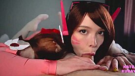 D.Va Cosplay in Homemade Costume with Beautiful Details and Poses