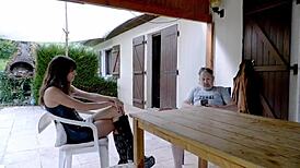 colombian housekeeper squirting anal in wild producer threesome