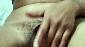 Latina's big ass stretches wide during hot masturbation