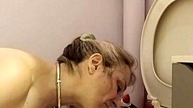 oh god i'm her humiliated french housewife slave licking toilet flashing tits bound spanked doggystyle with buttplug dirty talk 😩🔒💦