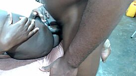 Puta Safada Africana Gets Fingers Blown and Huge Cock in Hairy Vagina Full Rough Video