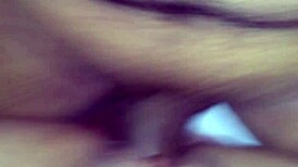 Rough reverse missionary fuck creampies wife hard - cam drops!