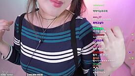 Big tits ASMR streamer shakes massive jugs seductively