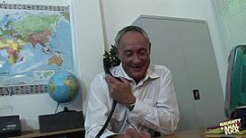 Secretary's office meeting turns into coworker anal group pounding