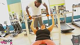 Rome slams bbw Sofia Rose hard over kitchen counter