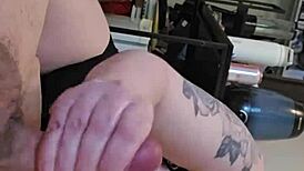 tug life catches chubby milf sandra's candid handjob cum on natural tits