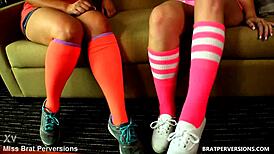 kendra lynn demands foot worship right after the gym