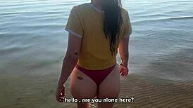 Stepsister Teases Beach Cabin Leads To Rough Home Sex