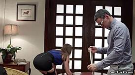 Bound Wife In Stockings Toyed Rough Hogtied BDSM Slave Pain