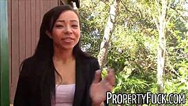 Think this young black agent suspects the hidden cam fuck trick?