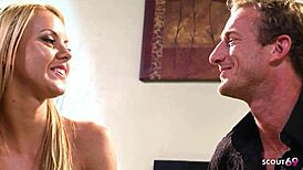 Fitness Model Small Ass Big Tits Hard Fucked at Casting Before Facial