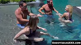 Wow! Katie Kush and Kenzie Madison's Steamy Pool Romance Ignites!