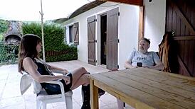 colombian housekeeper squirting anal in wild producer threesome