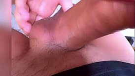 Innocent student gulps pink cock deep in homemade bedroom blowjob party!