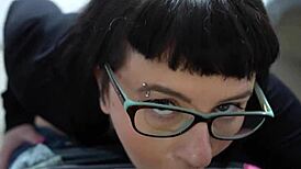 white pawg alt girl chokes on huge bbc first time ever