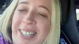 girl flashes her body boldly to passing truck driver