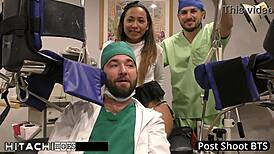 freshman melany lopez moans thru mandatory hitachi orgasm from tampa doctor in latex