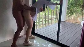 Public Outdoor Quickie Thai Couple Big Ass Boobs