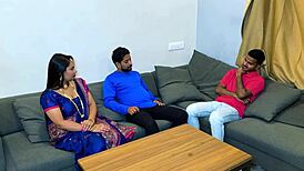 step brother-in-law sneaks in to bang that big ass and natural tits on the sly