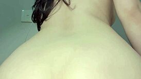 wearing see-through lingerie this plump asian bombshell masturbates to a shaking orgasm