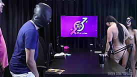negão pauzudo bbc pounds two horny married sluts live while cuck husbands watch